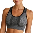 thumbnail image 2 of VBEWZET Women Racerback Sports Bra Breathable Mesh Comfort Stretchy Workout Athletic Brassiere Grey XL, 2 of 4