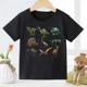 thumbnail image 3 of Dinosaur Kids T Shirt Hot Selling Fashion Cartoon Dinosaur Print Children's T-shirt Short-sleeved Base Shirt Stranger Things Tee, 3 of 5