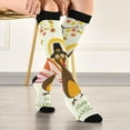 thumbnail image 5 of FREEAMG Thanksgiving Turkey Compression Socks for Men & Women Knee High Stockings for Running, Sport, Hiking & Travel, 5 of 7