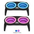 thumbnail image 6 of PETMAKER Elevated Pet Food Bowls with Non-Slip Collapsible Stand (Pink), 6 of 8