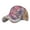 Purple, variant on Women Floral Print Flash Drill Baseball Cap Summer Star Rhinestone Adjustable Visor Hat Ladies Bling Diamond Floral Duckbill Cap Sparkly Rhinestone Printed Casual Baseball Cap for Women