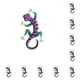 thumbnail image 2 of Colgantes decorativos de metal Inteprter 10Conjunto púrpura, 2 of 6