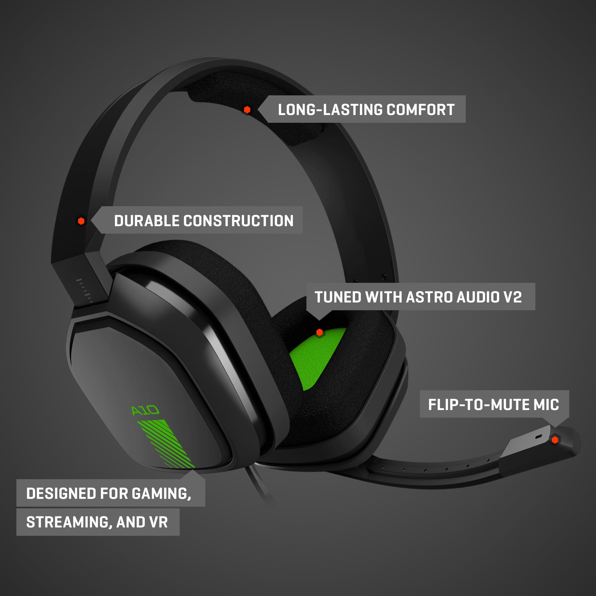 advocaat verliezen verstoring ASTRO Gaming A10 Gaming Headset for XB1 with Flip-to-Mute Microphone,  Green/Black - Walmart.com