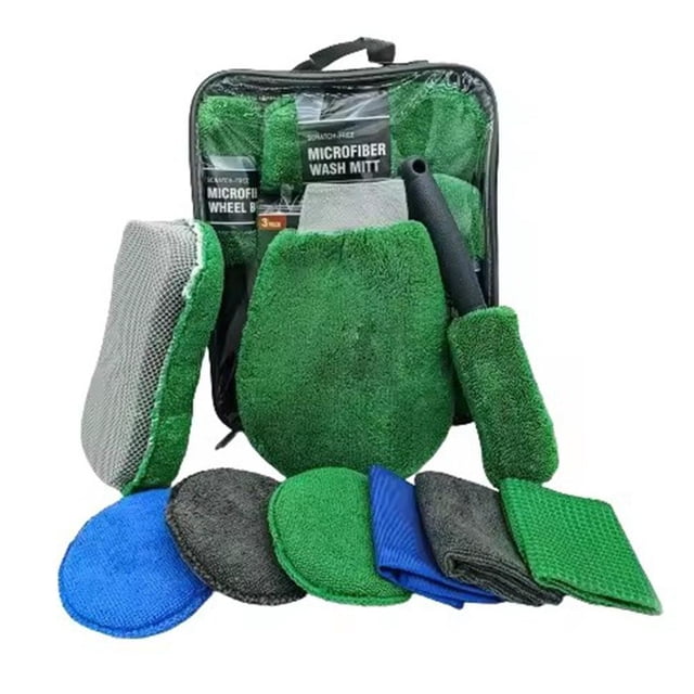 SharkTRUE Complete 9-Piece Auto Detailing Kit: Professional-Grade Clean For Vehicles