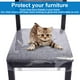 thumbnail image 5 of Dznils Fundas de asiento de silla de plástico transparente impermeables para comedor, juego de 4, 5 of 11