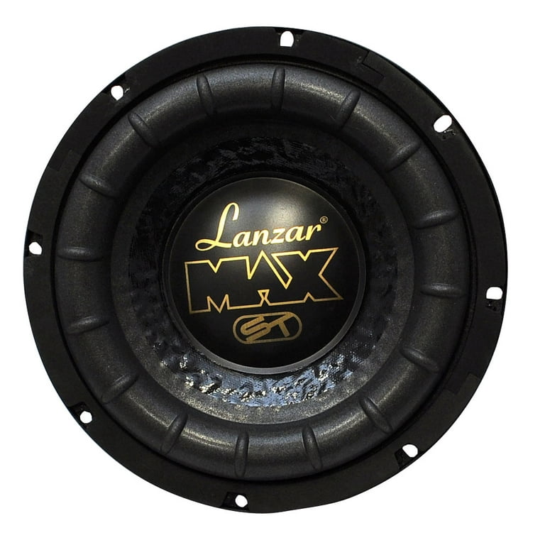 Lanzar MAX 8インチ ウーファー 600W Lanzar 8-Inch Subwoofer, Black Paper Cone, Rubber Suspension