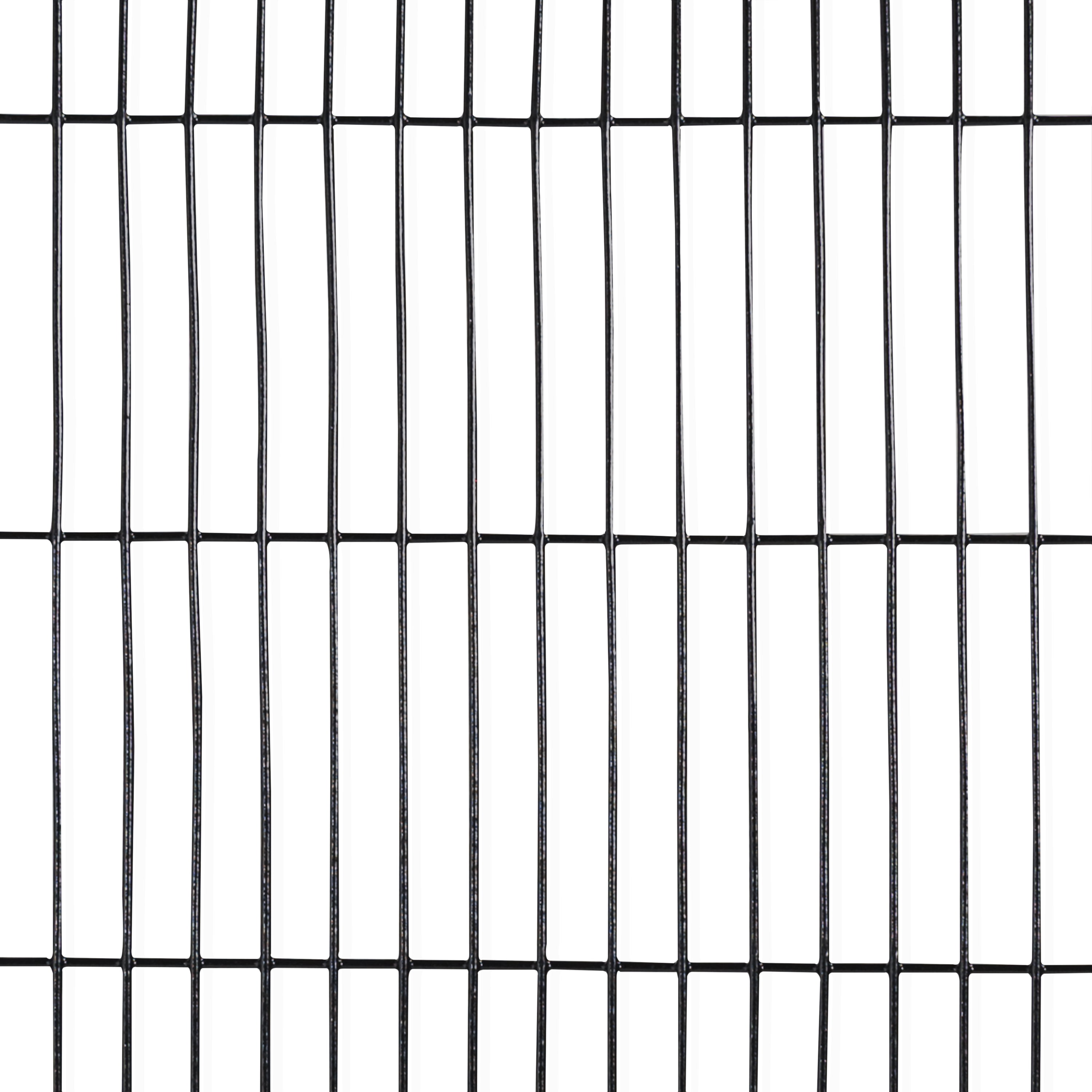 Fencer Wire 16 Gauge Black Vinyl Coated Welded Wire Mesh Size 0.5 inch by 3 inch (4 ft. x 50 ft.)