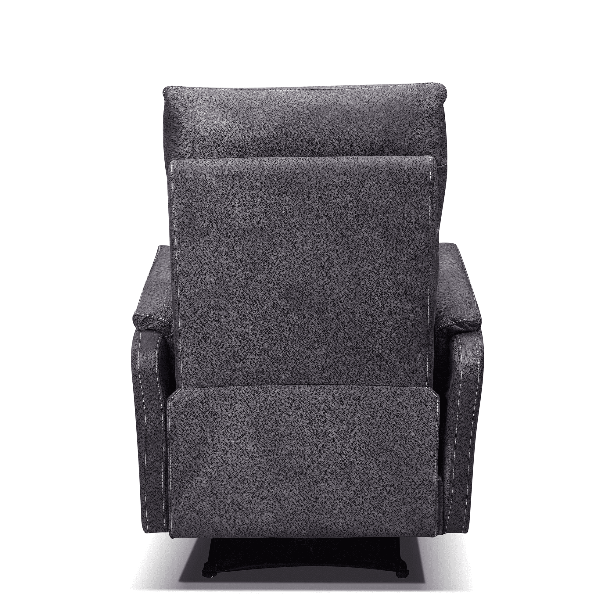MAYEERTY Recliner Chair With Power function and Deep Body Cushions, Grey Fabric Upholstery
