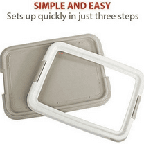 Dog Training Pee Pad Holder Tray, Indoor Puppy Potty Pee Pad Floor Tray Dog Toilet, 24''X24', Large