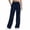 Navy, variant on Horkkom High Waisted Pants for Women Winter Fleece Lined Elastic Waist Sweatpants Soft Warm Comfy Pants with Pockets, S-2XL