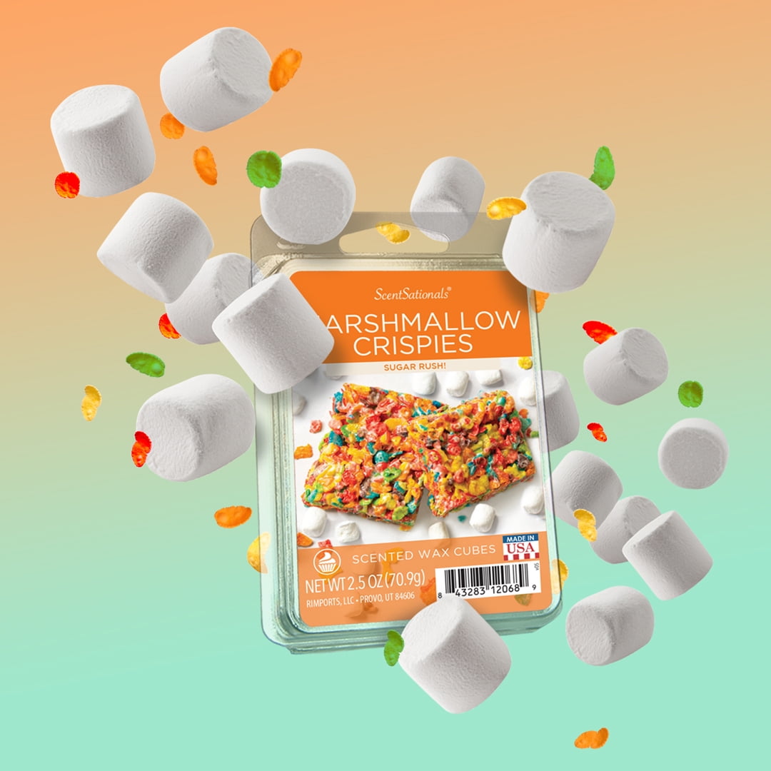 Marshmallow Crispies Scented Wax Melts, ScentSationals, 2.5 oz (5-Pack)