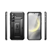 SUPCASE for Samsung Galaxy S25 Case with Stand, [Unicorn Beetle Pro] [2 Front Frames] [Built-in Screen Protector & Belt-Clip] Military-Grade Protection Phone Case Cover for Galaxy S25, Black