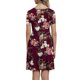 thumbnail image 4 of Mini vestido de manga corta con estampado de cuello en V informal de verano para mujer a la moda Fridja  qw6305, 4 of 8