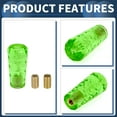 thumbnail image 6 of Unique Bargains Car Shift Knob, Universal for Automatic and Manual Vehicle Gear Shifter Knob W/ 2 Adapter Acrylic, 1 Set Green 10cm, 6 of 7
