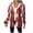 Red, variant on Hjlmsx Flannel Jacket for Women Trendy Fleece Lined Button Down Plaid Shacket Long Sleeve Hooded Jackets Fall Winter Coats Dark Gray XL