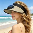 thumbnail image 2 of Solar Powered Wide Brim Ventilated Sun Hat With Built In Fan for Outdoor Summer Activities, 2 of 5