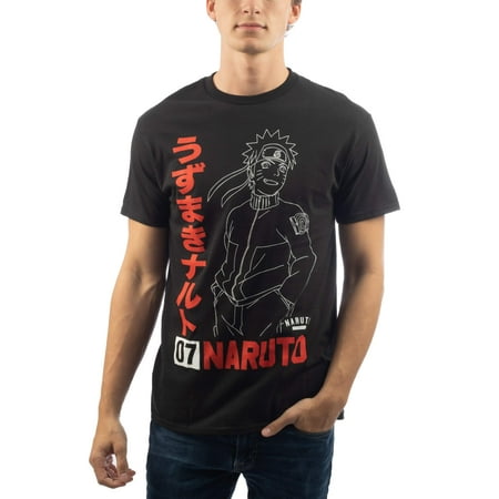Naruto Kanji Outline Men's and Big Men's Graphic T-shirt