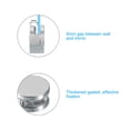 thumbnail image 4 of Uxcell Mirror Clip Zinc Alloy Mirror Mounting Kit Fixing Round Holder Brackets for 3-5mm Thick Mirror, 4 Set Silver, 4 of 6