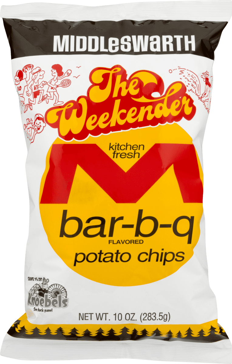 Middleswarth Kitchen Fresh Potato Chips BarBQ Flavored The Weekender