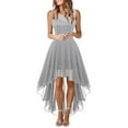 thumbnail image 1 of XDZJLR Robes pour Femmes Formelles Cocktail Soirée Élégantes pour Mariage Festives Sans Manches Robe de Demoiselle d'Honneur, 1 of 6