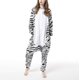 thumbnail image 1 of Pijamas de franela con cremalleras para mujer, mono de cebra de dibujos animados para adultos y hombres, Pijamas de una pieza de animales, disfraz para niñas, 1 of 4
