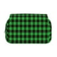 thumbnail image 2 of Disketp Buffalo Plaid Green Black Estuche de Lápices de Doble Capa con Tapa Abatible y Cremallera, Organizador Escolar para Adolescentes y Adultos, 2 of 7
