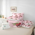 thumbnail image 5 of Manfei Farmhouse Xmas Truck Bedding Comforter Set 7pcs for Girl, Cartoon Christmas Tree King Bedding Sets, Kawaii Pink Christmas Reversible Bed Sheets, Microfiber Bedroom Decor, 5 of 7