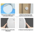 thumbnail image 4 of Portable Vibration Alert System High Decibel 125dB Alarm Instantly Stick On Application Easy Setups Anti Theft Sensors, 4 of 8
