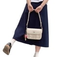 thumbnail image 1 of Bolso grande de PU impermeable para mujer, correa ajustable, beige, ideal para uso diario, elegante y veraniego, 1 of 8