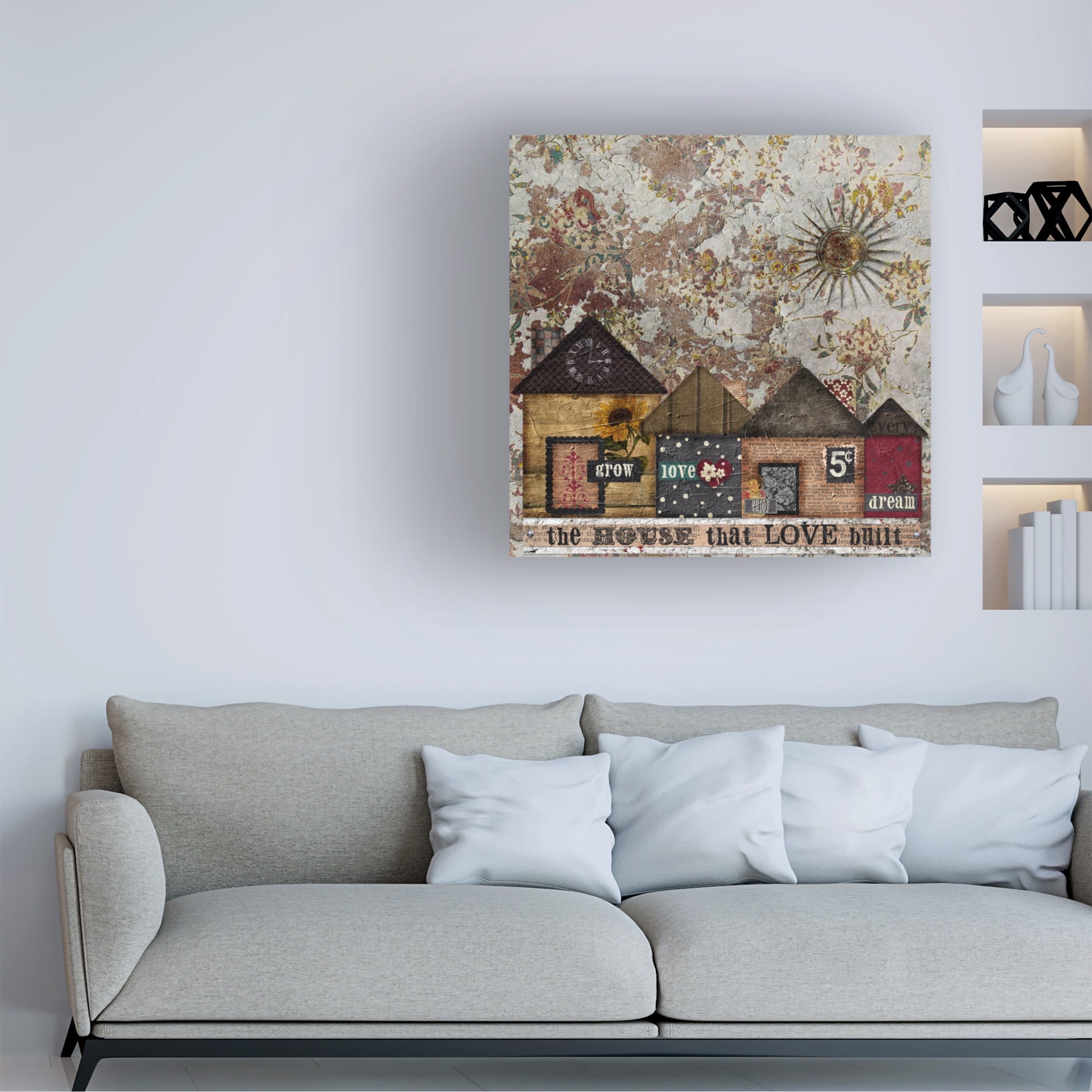 Trademark Fine Art 'House Love Built' Canvas Art by Marcee Duggar