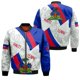 thumbnail image 3 of Nuevas chaquetas de bombardero con estampado 3D de la bandera nacional de Haití, estilo retro, para hombre y mujer, ropa de calle de manga larga, chaqueta de vuelo de gran tamaño, ropa femenina, 3 of 5