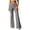 Gray-pants, variant on Ladies High Waist Front Center Seam Solid Slim Flare Pants Soft Stretchy Knit Fabric Daily Casual Bell Bottom Trousers Black XXL