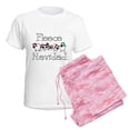 thumbnail image 6 of CafePress - Fleece Navidad Women's Light Pajamas - Women's Short Sleeve Print T-Shirt and Pants Light Cotton Pajama Set, 6 of 7