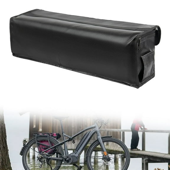 Fangkenuo E-Bike Battery Safe Bag Explosionproof - Large Capacity Fireproof Lipo Bag for Ebike Battery Charging and Storage 49x15x16cm