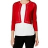Calvin Klein NEW Red Womens Size PXS Petite Embellished Knit Cardigan