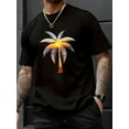 thumbnail image 1 of Sunset Paradise Tee – Palm Tree Silhouette Print on a Short-Sleeve Casual Top, 1 of 6