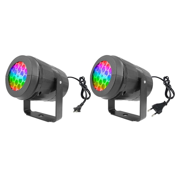 Lámpara de decoración navideña LED de proyector colorida para fiesta en el jardín (enchufe de EE. UU.)