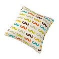 thumbnail image 2 of Rateoe Colorful Mustache Pattern Throw Pillow Cover Premium Pillow Stuffer Sham Square for Decorative Cushion Bed Couch Sofa(Pillow insert not included), 2 of 8