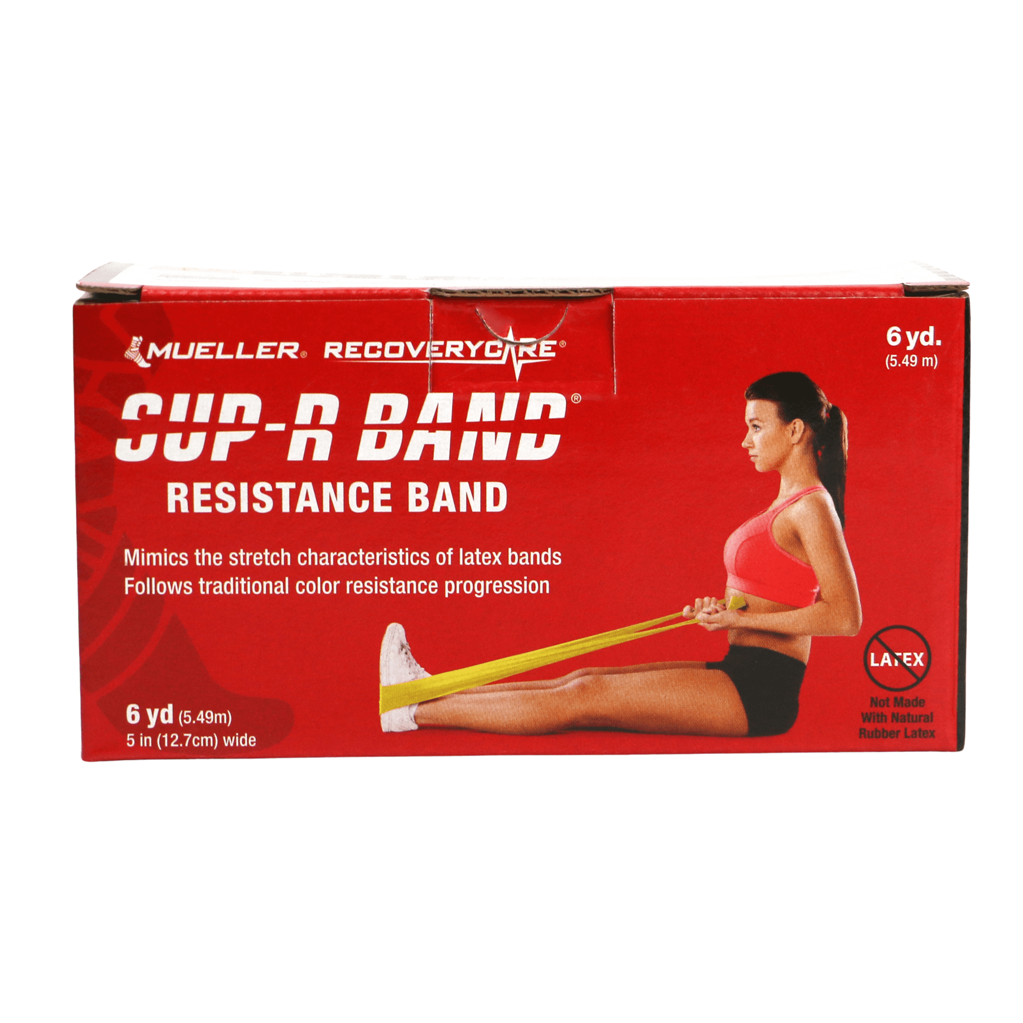 Mueller SUP-R BAND Resistance Band: 5 in. x 6 yds. / XXX-Heavy Resistance (Gold)