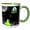 Green/White, variant on 3drose, Alien Invasion, 15oz Mug
