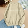 thumbnail image 3 of Women Blouses Women Hooded Sweatshirt Sweaters Petite Womens Fitted Zip up Sweatshirt Workout Top with Sleeve Ladies Tunics Quarter Zip Long Sleeve Pocket T Shirt Jogging Suits Came Hoodie Khaki S, 3 of 5