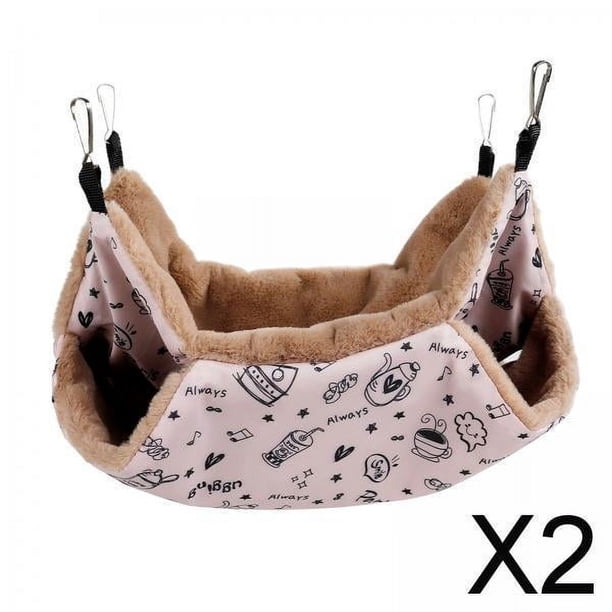 Cama de Hámster Cálida de Invierno Salvador Colchoneta Colgante 2 piezas