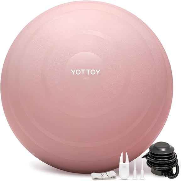 BESTSKY Anti-Burst Exercise Ball for Working Out,Yoga & Pregnancy,Extra Thick Workout Ball for Physical Therapy & Fitness