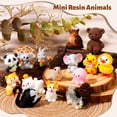 thumbnail image 3 of Set de minifiguras de animales de resina para niños con envoltorio de caramelos, 3 of 9