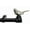 Pewter, variant on 1" Single Curtain Rod Set, Adjustable 48-84 Inches, Bird Finials, Renaissance Gold