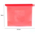 thumbnail image 3 of Contenedor de almacenamiento ZHCH con sello de bolsa de conservación de alimentos de silicona reutilizable portátil verde, 3 of 5