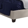 thumbnail image 4 of Atina California King Platform Bed, Button Tufted Beige Linen Upholstery, 4 of 5