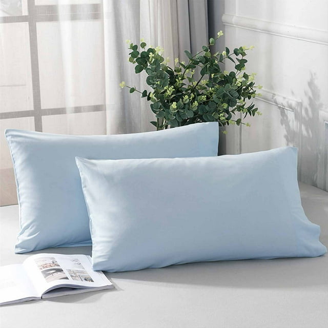 Aodebiao Microfiber Pillow Cases Standard Size, Soft Pillowcases with Envelope Closure, Wrinkle, Stain Resistant Pillow Covers, 20x26