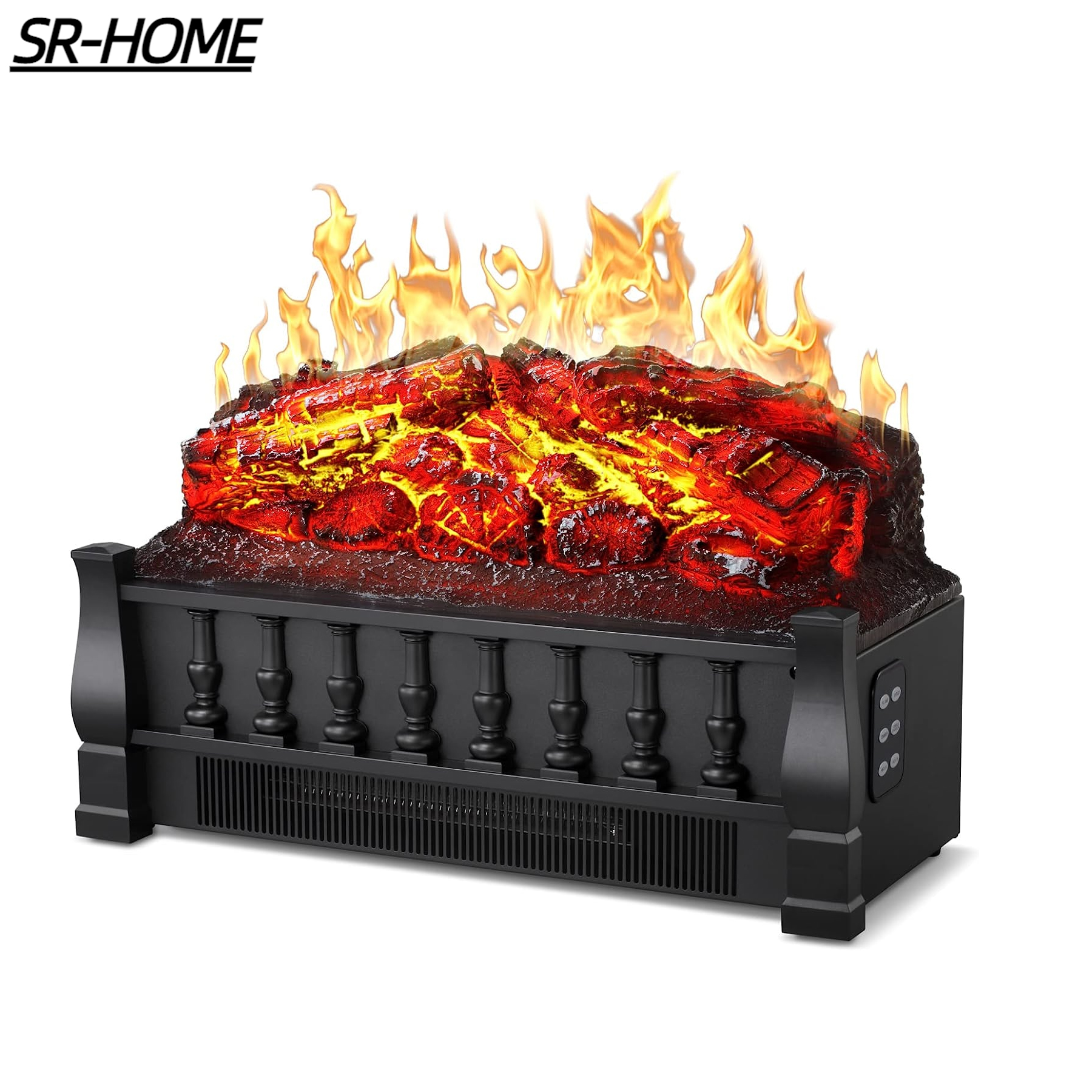 Electric Fireplace Insert, Remote Control Fireplace Insert Log Heater