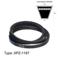 thumbnail image 2 of Uxcell XPZ1187 V-Belts Drive Belt 1187mm Pitch Length Rubber for Power Transmission, 2 of 6